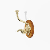 Classic Double Wooden-Mount Hook