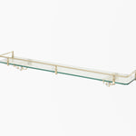 Classic Glass Shelf with Scroll Support