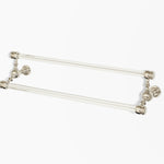 Hanbury Double Glass Towel bar