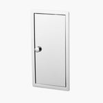 Wall Recessed Toilet Brush - Open Left, Hinge on Right side