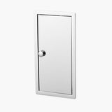 Wall Recessed Toilet Brush - Open Left, Hinge on Right side