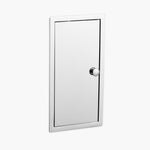 Wall Recessed Toilet Brush - Open Right. Hinge on Left side