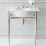 Hanbury Washstand With Metal Rails Single 2-Leg