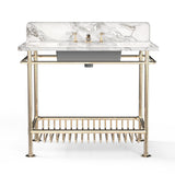 Moderna Washstand with White Marble
