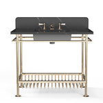 Moderna Washstand with Black Marble