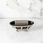 Classic Soap Dish with Black Porcelain