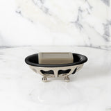 Classic Soap Dish with Black Porcelain