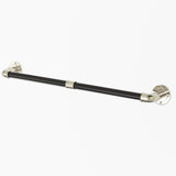 Moderna Towel Rail Black Porcelain