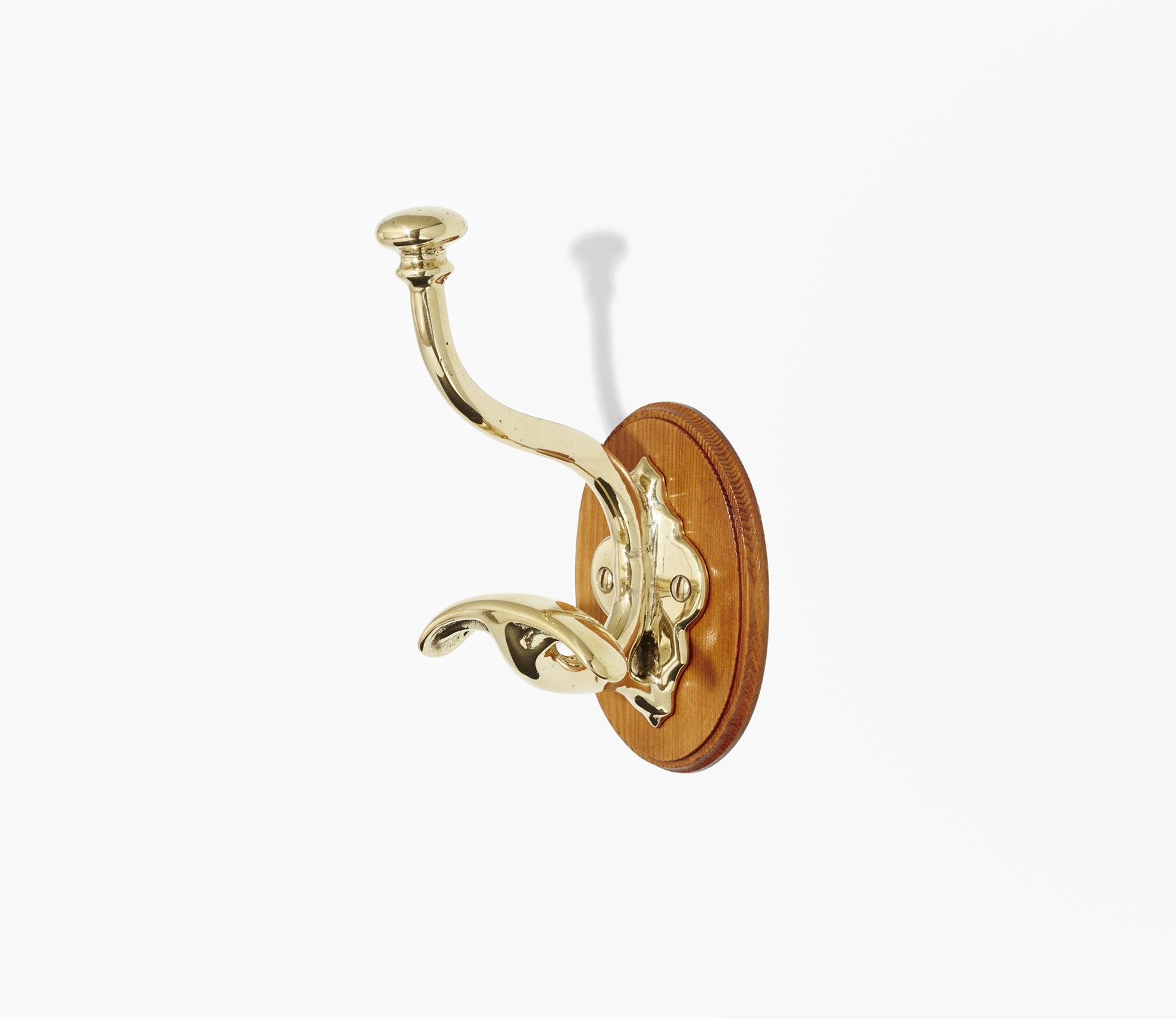 Classic Double Wooden-Mount Hook Product Image 1