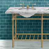 Gotham Washstand with Metal Shelf Double