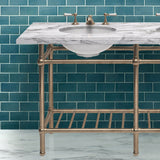 Gotham Washstand with Metal Shelf Double