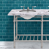 Gotham Washstand with Metal Shelf Double