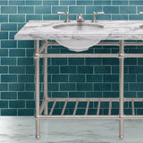 Gotham Washstand with Metal Shelf Double