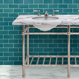 Gotham Washstand with Metal Shelf Double