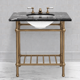 Gotham Washstand with Metal Shelf Single