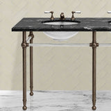 Hanbury Washstand With Glass Rails Double 5-Leg