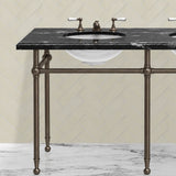 Hanbury Washstand With Metal Rails Double 5-Leg