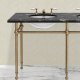 Hanbury Washstand With Metal Rails Double 5-Leg