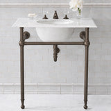 Hanbury Washstand With Metal Rails Single 2-Leg