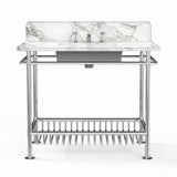 Moderna Washstand with White Marble