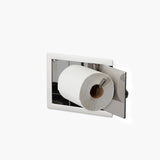 Wall Recessed Toilet Paper Holder II Large - Open Left. Hinge on Right side
