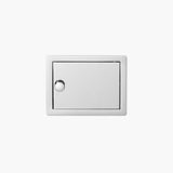 Wall Recessed Toilet Paper Holder II Large - Open Left. Hinge on Right side