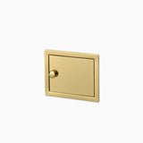 Wall Recessed Toilet Paper Holder II Large - Open Left. Hinge on Right side