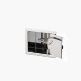 Wall Recessed Toilet Paper Holder II Large - Open Left. Hinge on Right side
