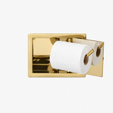 Wall Recessed Toilet Paper Holder II Large - Open Left. Hinge on Right side