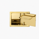 Wall Recessed Toilet Paper Holder II Large - Open Left. Hinge on Right side