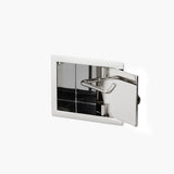 Wall Recessed Toilet Paper Holder II Large - Open Left. Hinge on Right side