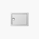 Wall Recessed Toilet Paper Holder II Large - Open Left. Hinge on Right side