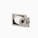 Wall Recessed Toilet Paper Holder II Large - Open Left. Hinge on Right side