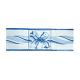 Series S Square 150mm Fiocco Blue on White (37 Tiles in 1 Batch)