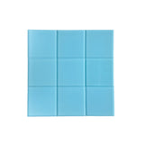 Glass Tile Square 100mm Custom Matt Blue (Box of 40 Tiles)