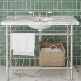 Gotham Washstand with Metal Shelf Extra Wide Single