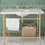 Gotham Washstand with Metal Shelf Extra Wide Single