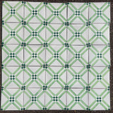 Series S Square 150mm Federica Green on White (22 Tiles per box) - 26 Boxes