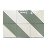 Hanley Tube Line Square 152mm (Pressed Base) L01 (Box of 6 Tiles) - 1 BOX