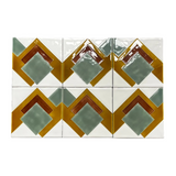 Hanley Tube Line Square 152mm (Pressed Base) D04 (Box of 6 Tiles) - 1 BOX