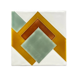 Hanley Tube Line Square 152mm (Pressed Base) D04 (Box of 6 Tiles) - 1 BOX