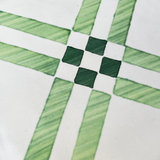 Series S Square 150mm Federica Green on White (22 Tiles per box) - 33 Boxes