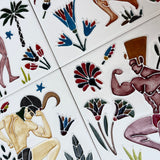 Louis Barthelemy Square 126mm (Pressed Base C43 Clear) (Box of 4 Tiles) - 1 BOX