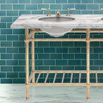 Gotham Washstand with Metal Shelf Double