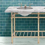 Gotham Washstand with Metal Shelf Double