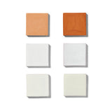 Series S Tile Sample - Whites & Terracotta