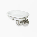 Moderna Wall Soap Dish Holder White Porcelain