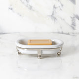 Moderna Soap Dish White Porcelain Freestanding