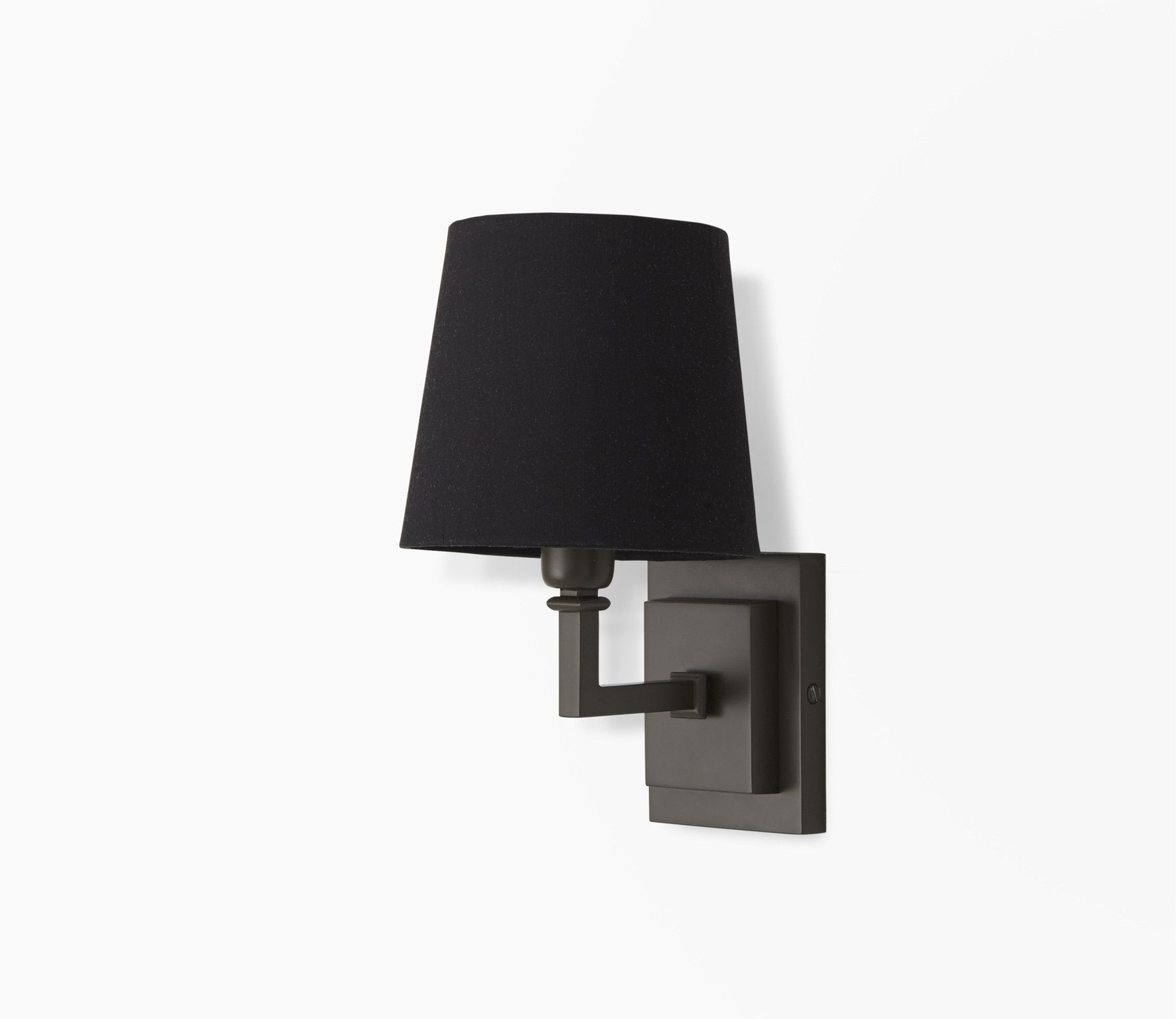 Drum shade outlet wall sconce