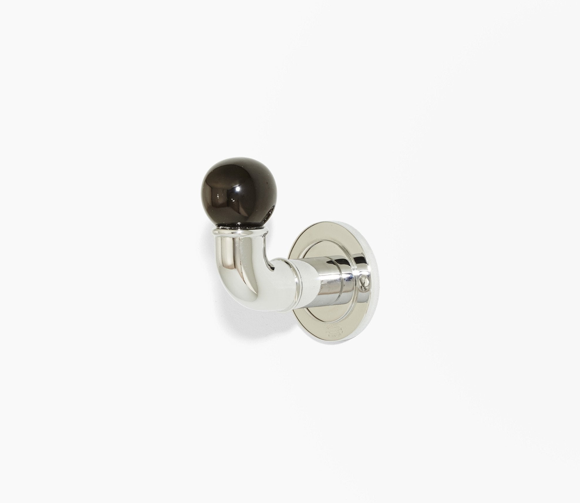 Moderna Single Hook Black Porcelain Product Image 3